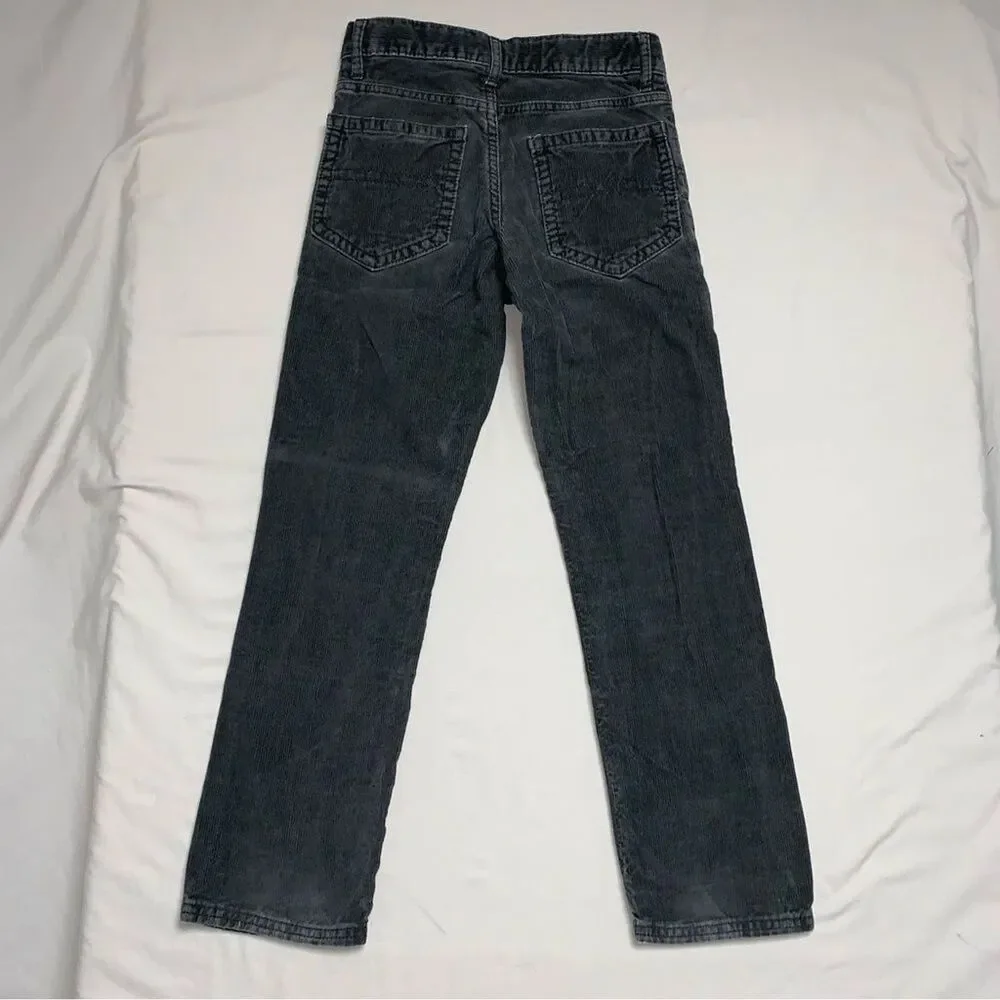 GAP Corduroy Gray Pants Boy’s 8 Jeans Preppy Comfortable School Play Pictures